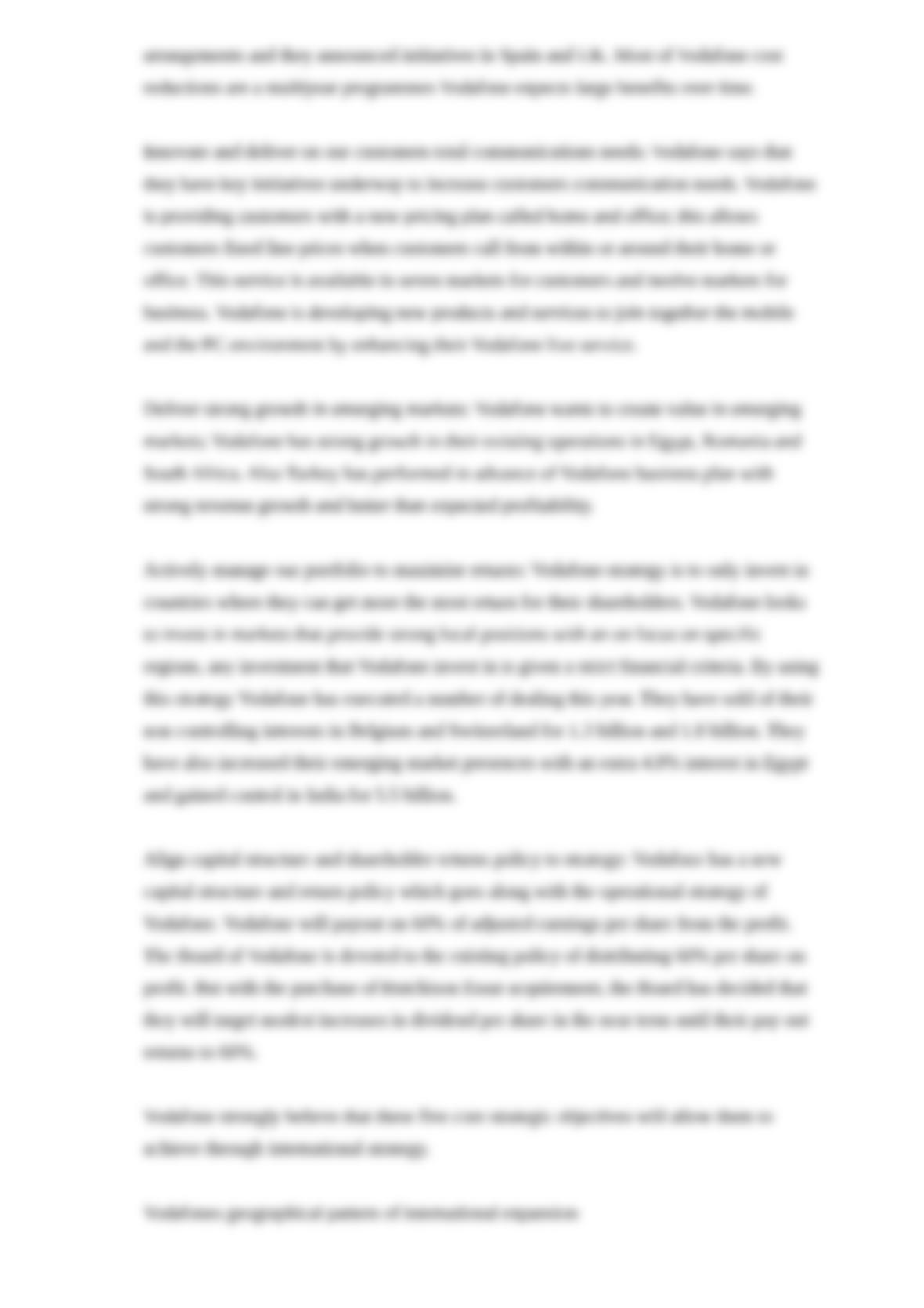 Vodafone customer service strategy image