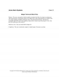 978-1260464924 Acme Alarm Systems Case