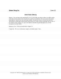 978-1260464924 Glazer Drug Co Case