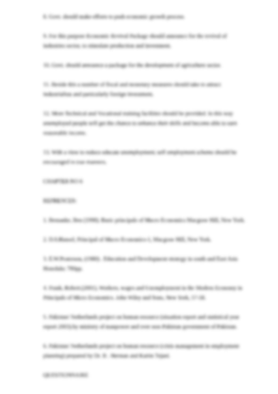 Impact of unemployment on economic growth in pakistan pdf image