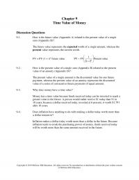 978-1260464924 Chapter 9 Foundations Of Financial Management Part 1