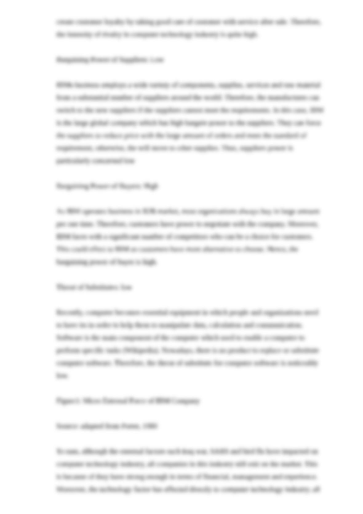 Analysis macro and micro environment of ibm essay 05 picture