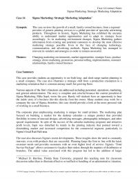 978-1285073040 Sigma Marketing Case