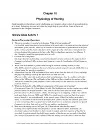978-1285198248 Chapter 10 Chapter 10 Physiology of Hearing