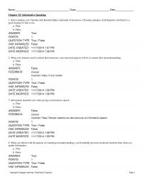 978-1285445854 Test Bank Chapter 15