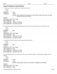 978-1285445854 Test Bank Chapter 5
