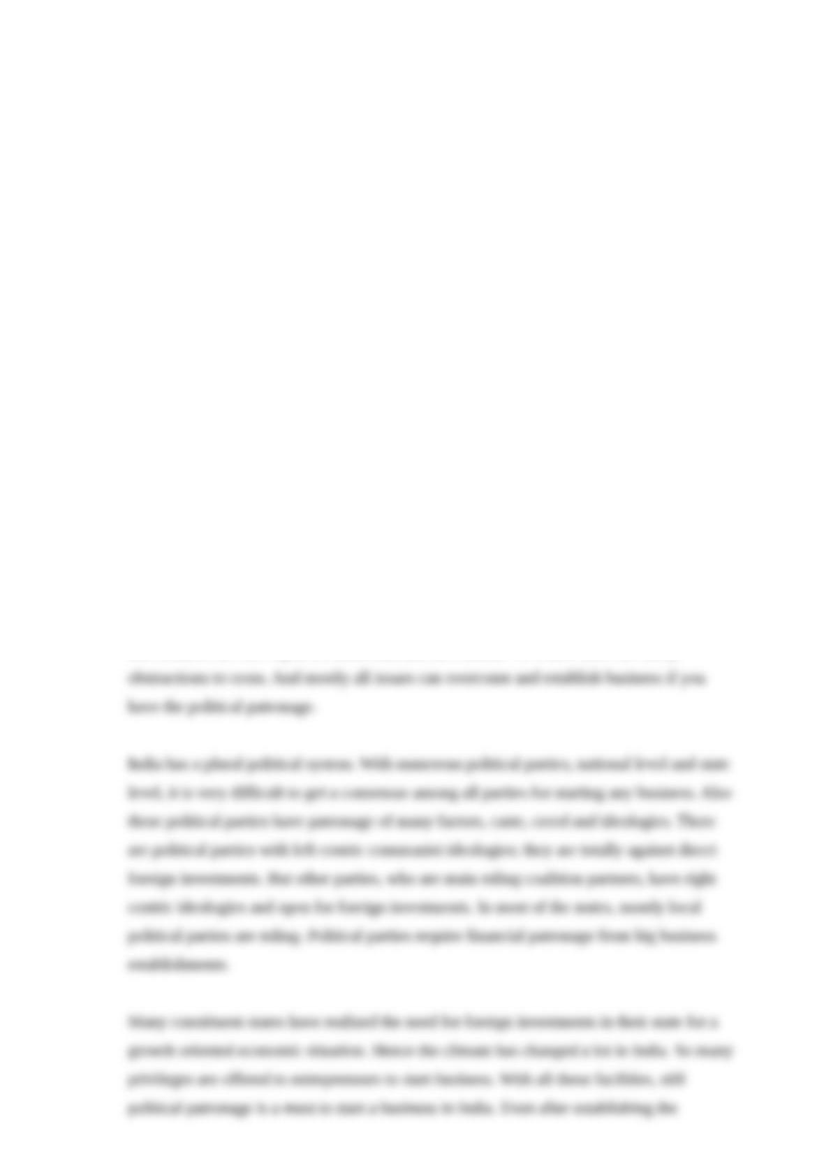 Political environment essay image