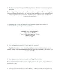Human Resources 1 Describe the