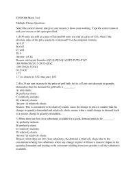 Mock Test Econ100