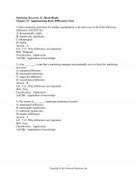 978-0134167404 Test Bank Chapter 13 Part 1