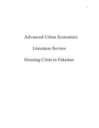 Housing Crisis In Pakistan