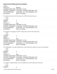 978-1337099745 Test Bank Chapter 10 Part 2