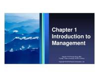 Management Chapter 1
