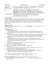 Syllabus LING 2100EStudy of
