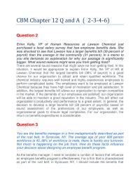 Compensation And Benefit Management