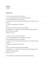 978-1506344461 Test Bank Chapter 14 Part 1