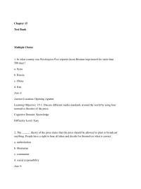 978-1506344461 Test Bank Chapter 15 Part 1