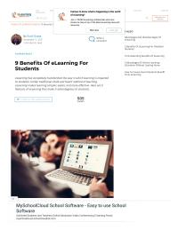 9 benefits of eLearning for students
