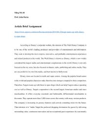 Article Brief Assignment