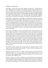 Research HISTORY OF IMAM