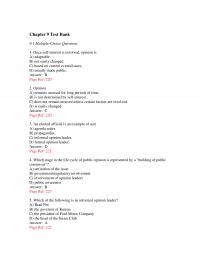 978-0205960644 Test Bank Chapter 9