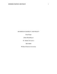 Business Ethics Final Paper