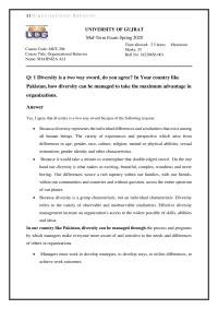 Organizational Behavior