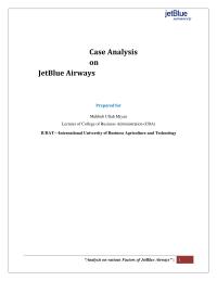 Case Analysis on JetBlue Airways