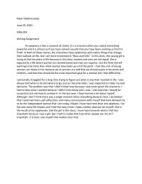 Engl203  Writing Assignment