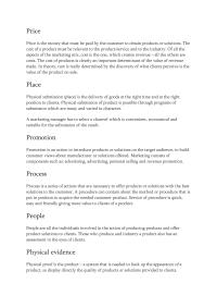 Introduction To Marketing Mix Marketing Essay