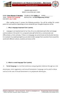 Gender Fair Language