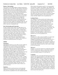 Report Prediction For Graduate Rates