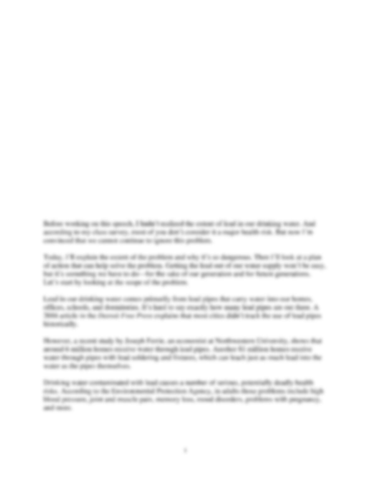 Thesis statement for flint water crisis image