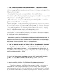 Principles of Marketing 31 Name