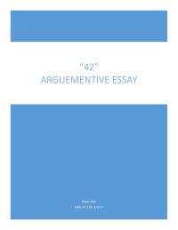 Film Review 42ARGUEMENTIVE