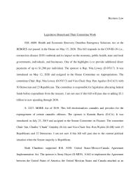 Legislative Branch And Their Committee Work