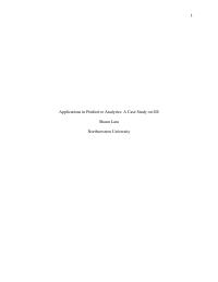 Ge Predictive Case Study