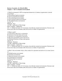 978-0134728391 Test Bank Chapter 1 Part 1