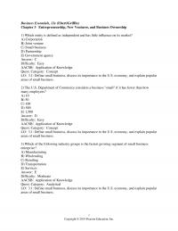 978-0134728391 Test Bank Chapter 3 Part 1