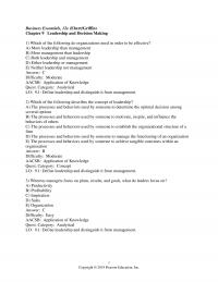 978-0134728391 Test Bank Chapter 9 Part 1