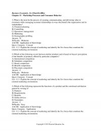 978-0134728391 Test Bank Chapter 11 Part 1