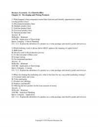 978-0134728391 Test Bank Chapter 12 Part 1
