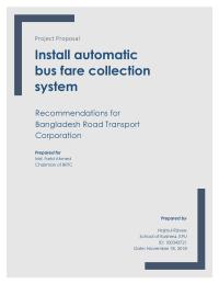 Install Automatic Bus Fare Collection System
