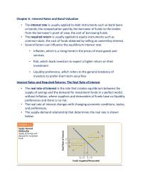 Chapter 6 : Interest Rates And Bond Valuation