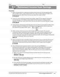 978-0538449670 Chapter 9 Workbook Solutions