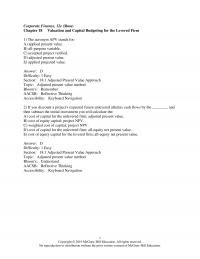 978-1259918940 Test Bank Chapter 18 Part 1