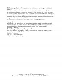 Chapter 2 A Company Exhibits Strategic Intent When
