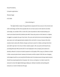 Critical Thinking Russell