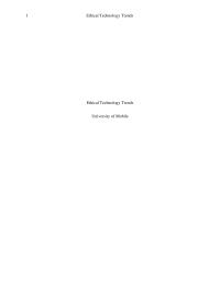 Ethical Technology Trends