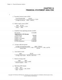 978-1260013924 Chapter 14 Solution Manual